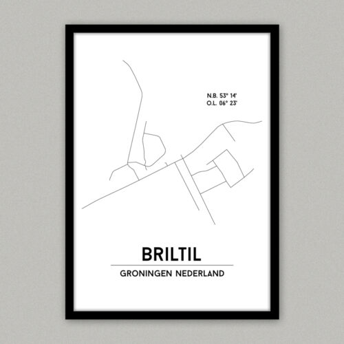 Plattegrondposter Briltil