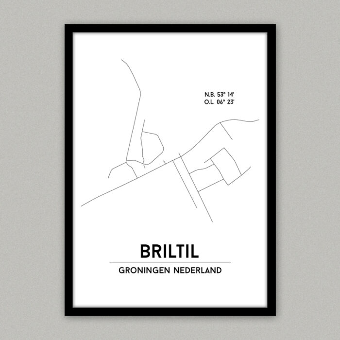 Plattegrondposter Briltil