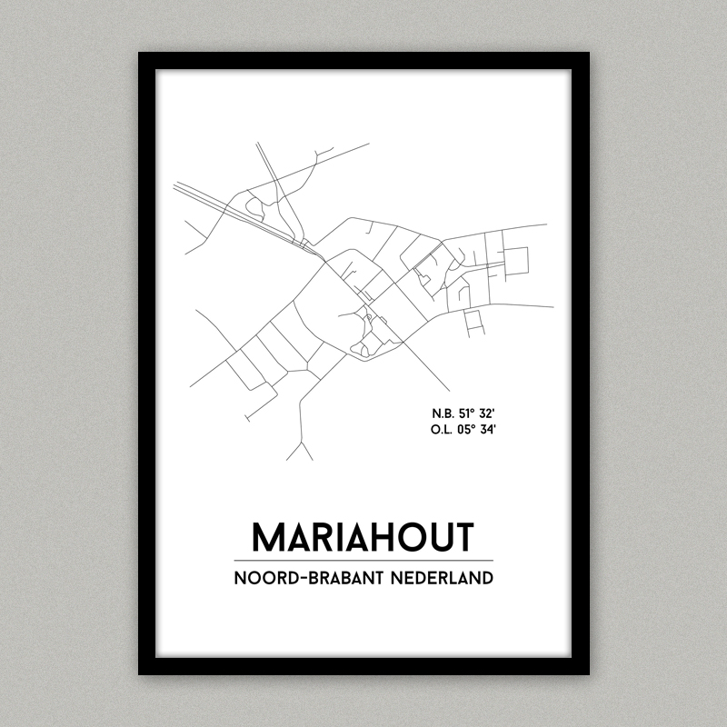 Plattegrondposter Mariahout