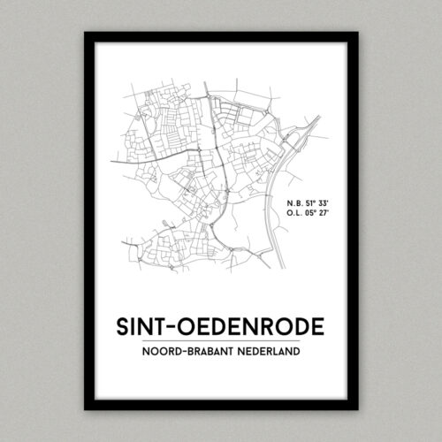 Plattegrondposter Sint-Oedenrode