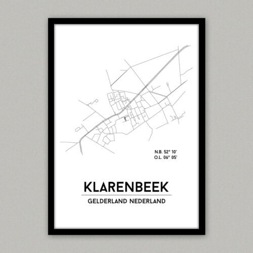 Plattegrondposter Klarenbeek