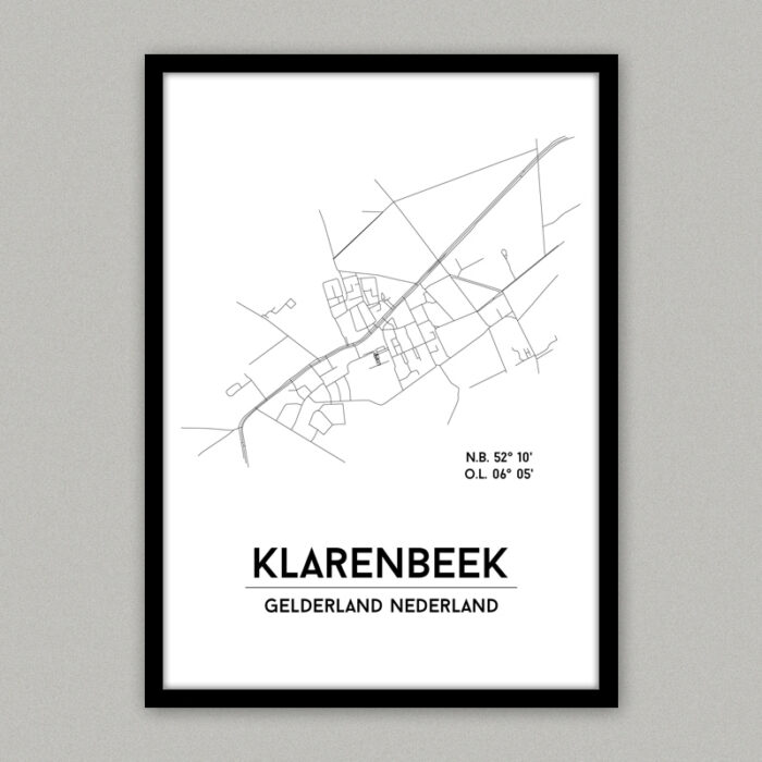 Plattegrondposter Klarenbeek