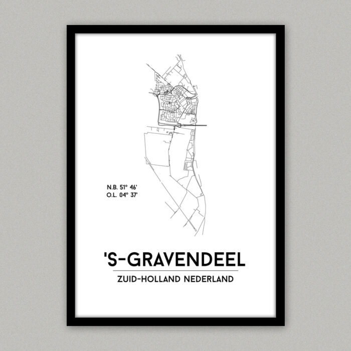 Plattegrondposter 's-Gravendeel