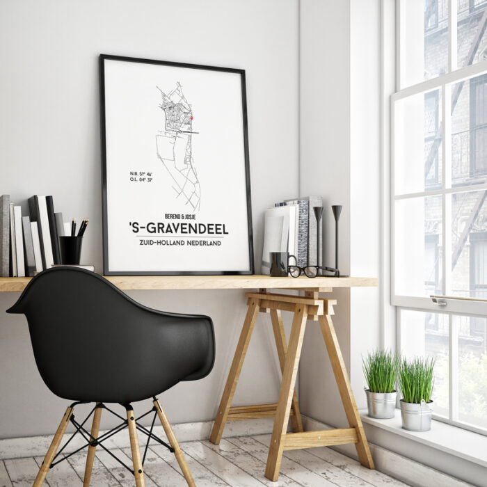 's-Gravendeel city poster - Afbeelding 2