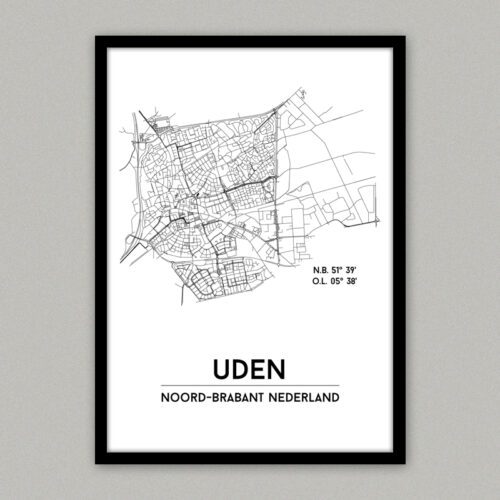 Plattegrondposter Uden