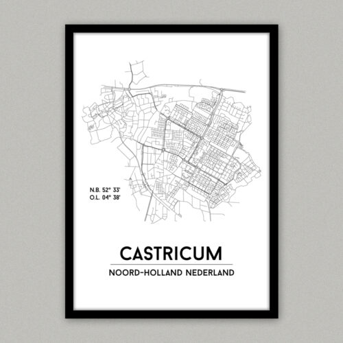 Plattegrondposter Castricum