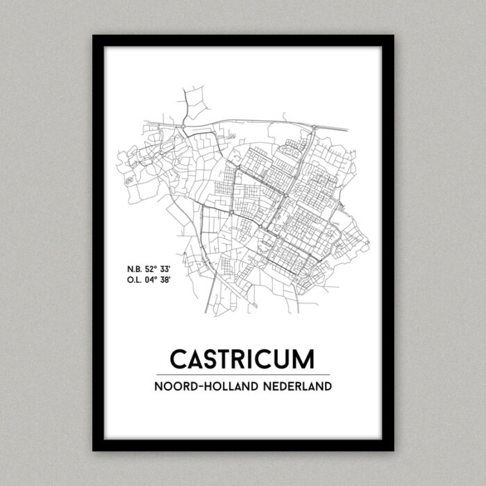 Plattegrondposter Castricum