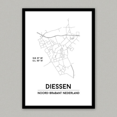 Plattegrondposter Diessen