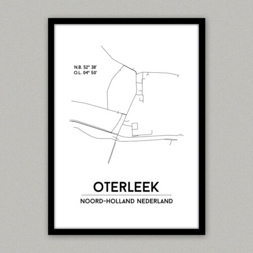 Plattegrondposter Oterleek