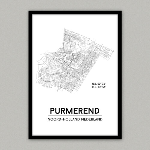 Plattegrondposter Purmerend