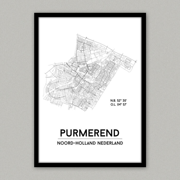 Plattegrondposter Purmerend