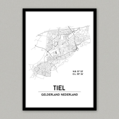 plattegrondposter Tiel